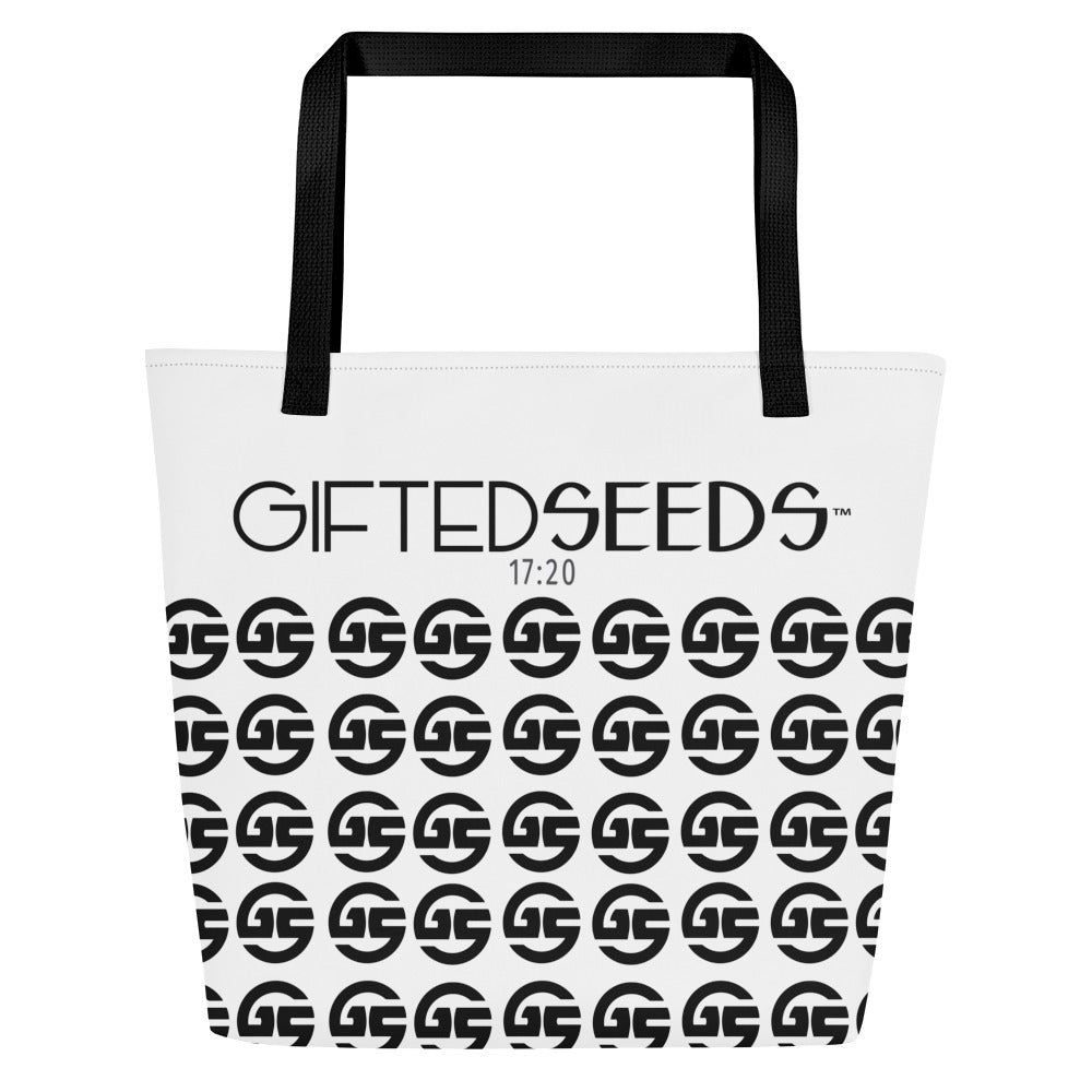 GS All-Over Print Beach Tote Bag BLK