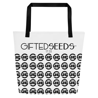 GS All-Over Print Beach Tote Bag BLK