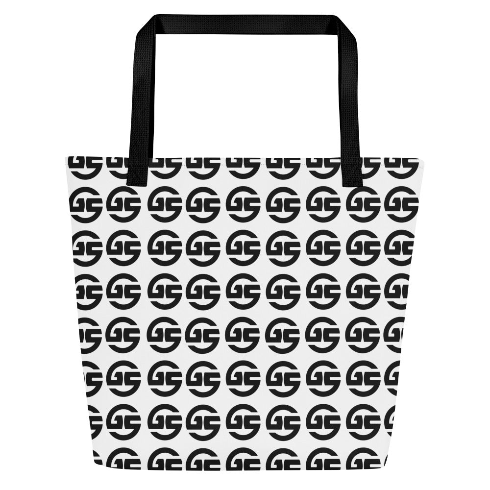 GS All-Over Print Beach Tote Bag BLK