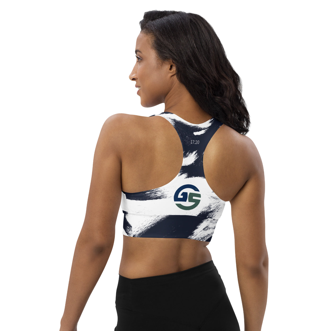 GS NVY Acid Longline Compression Sports Bra