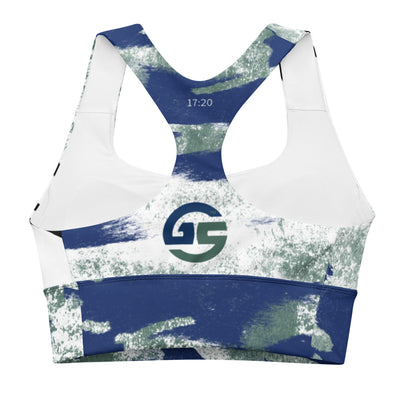 GS BLU/GRN Acid Longline Sports Bra