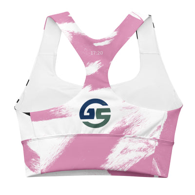 GS PNK Acid Longline Compression Sports Bra