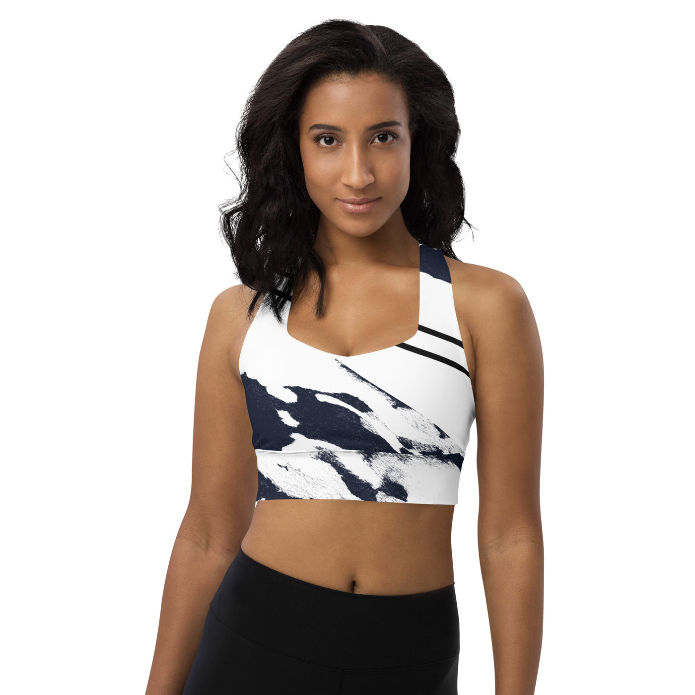 GS NVY Acid Longline Compression Sports Bra