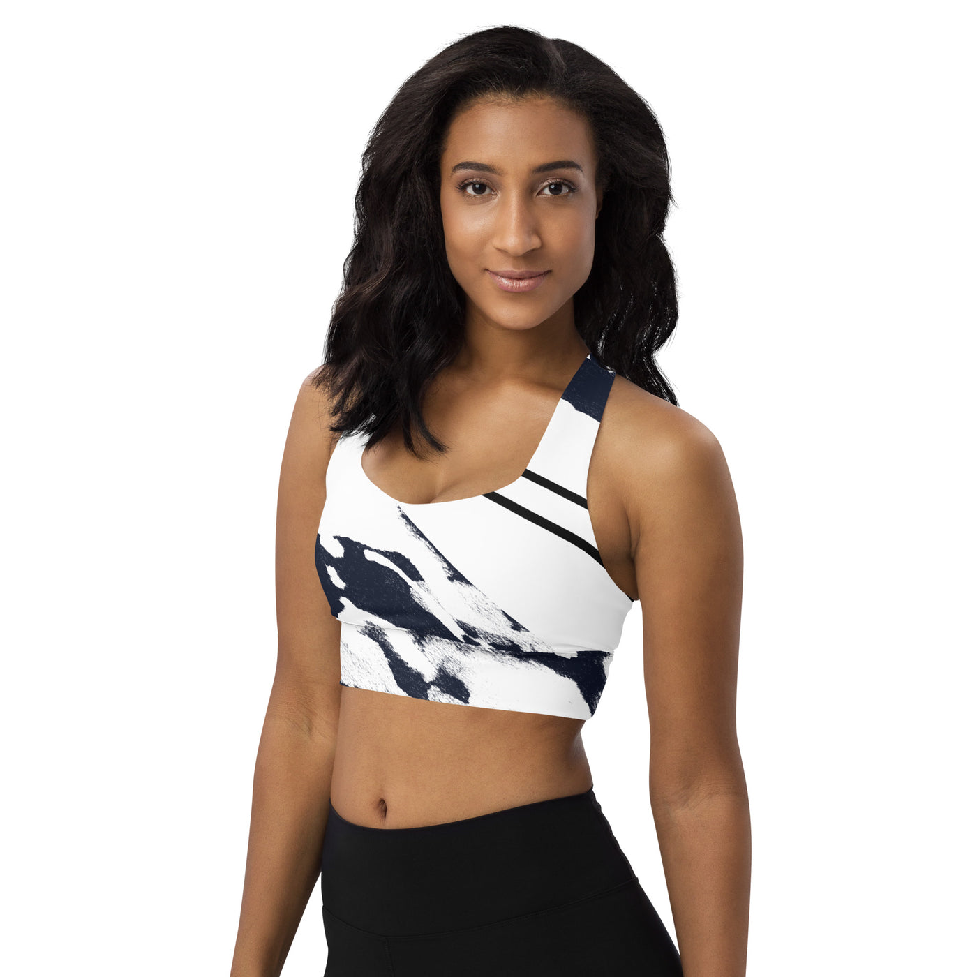 GS NVY Acid Longline Compression Sports Bra