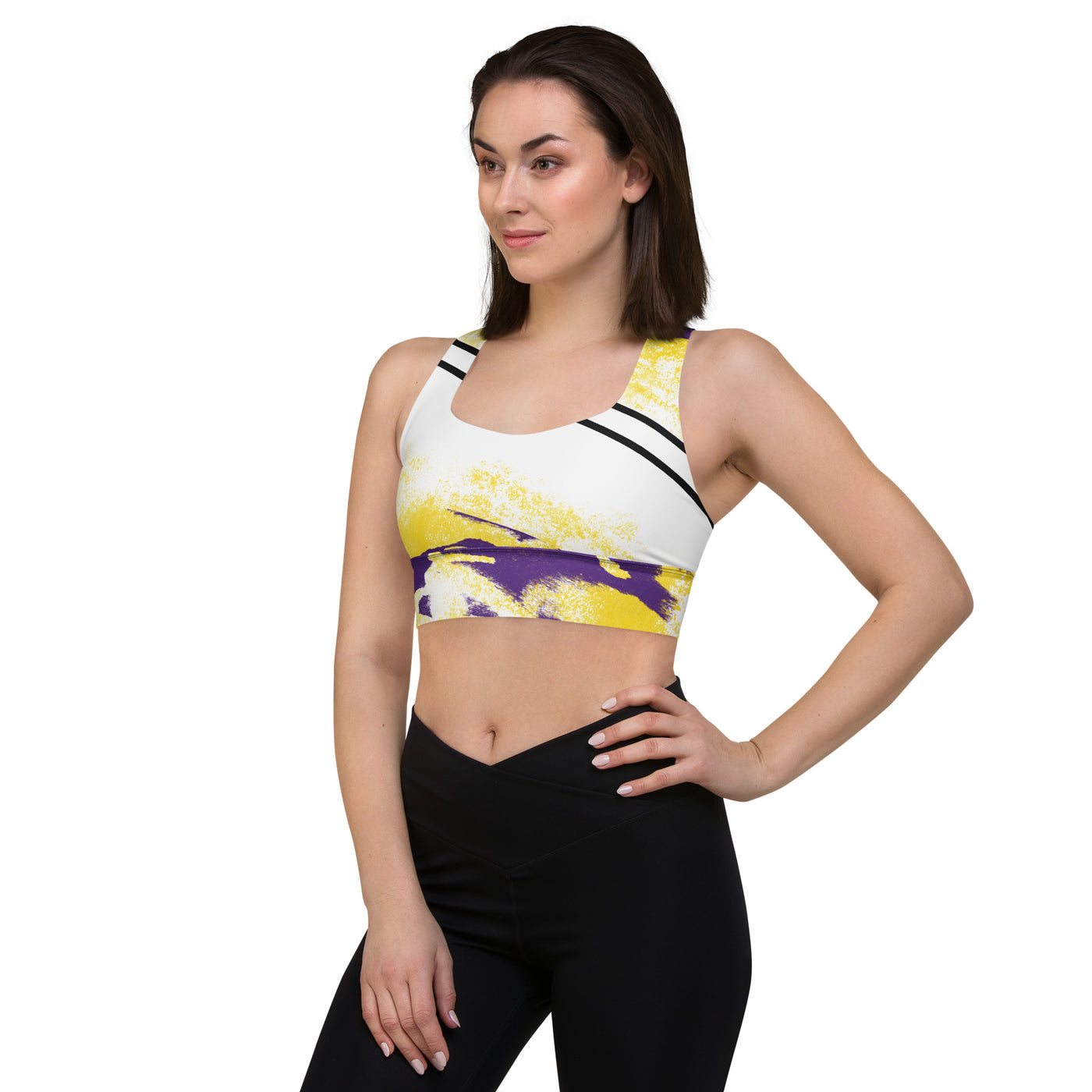 GS PUR/GLD Acid Longline Sports Bra