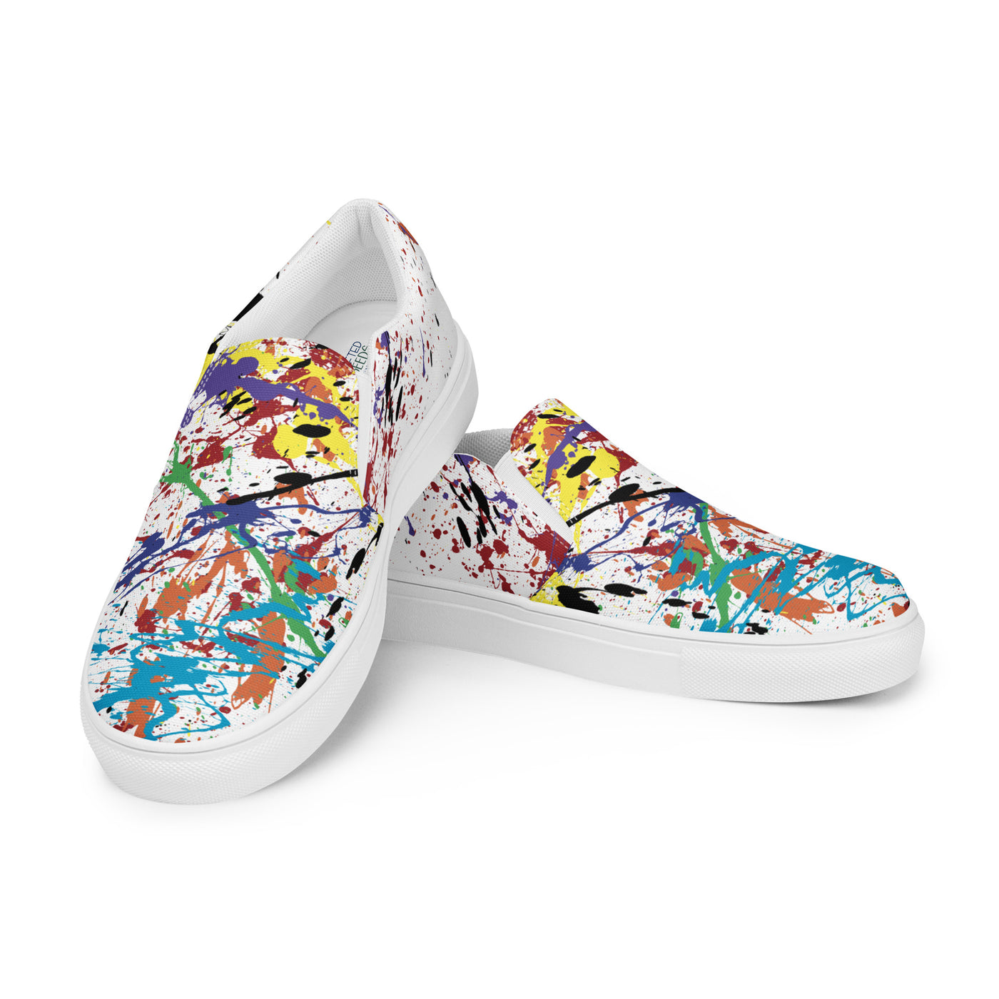 RNBW Splatter Men’s Slip-On Canvas Shoes