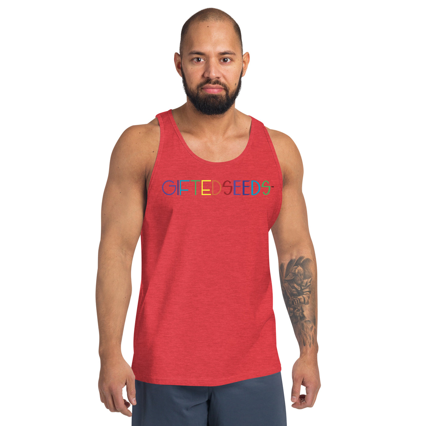 Gifted Seeds Rainbow Less is More Men's Classic Tank Top