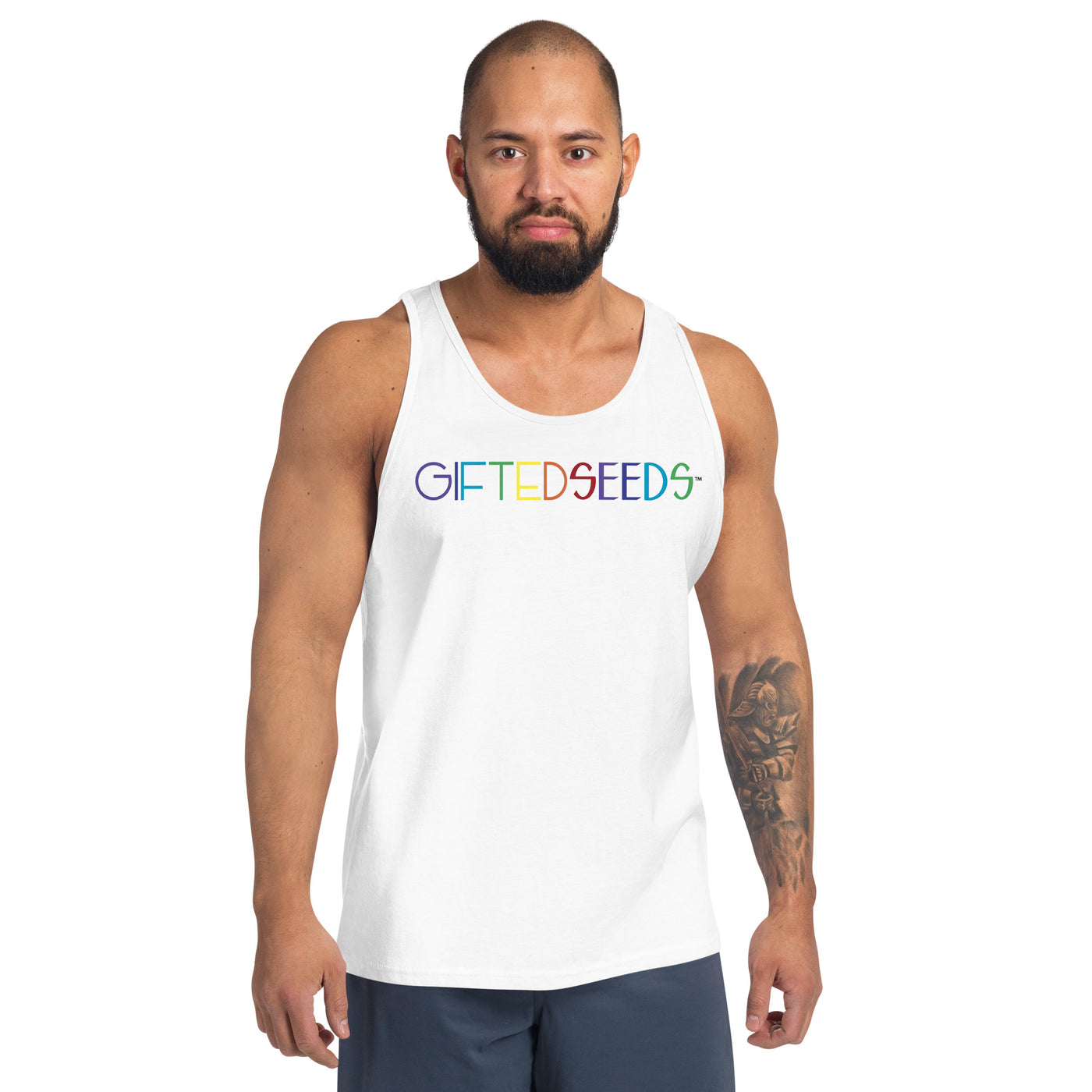 Gifted Seeds Rainbow Less is More Men's Classic Tank Top