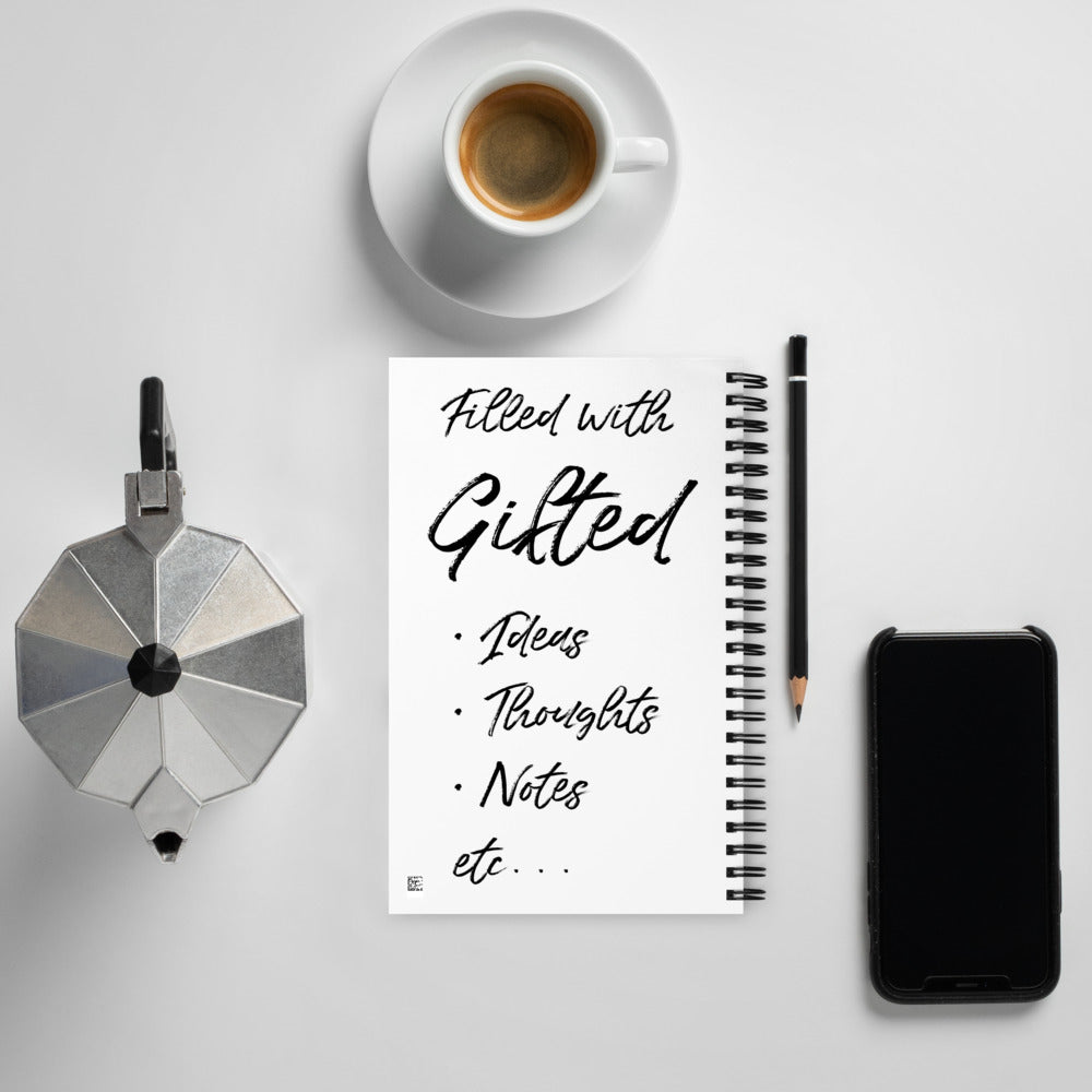 Gifted Seeds™ Spiral Notebook BLK