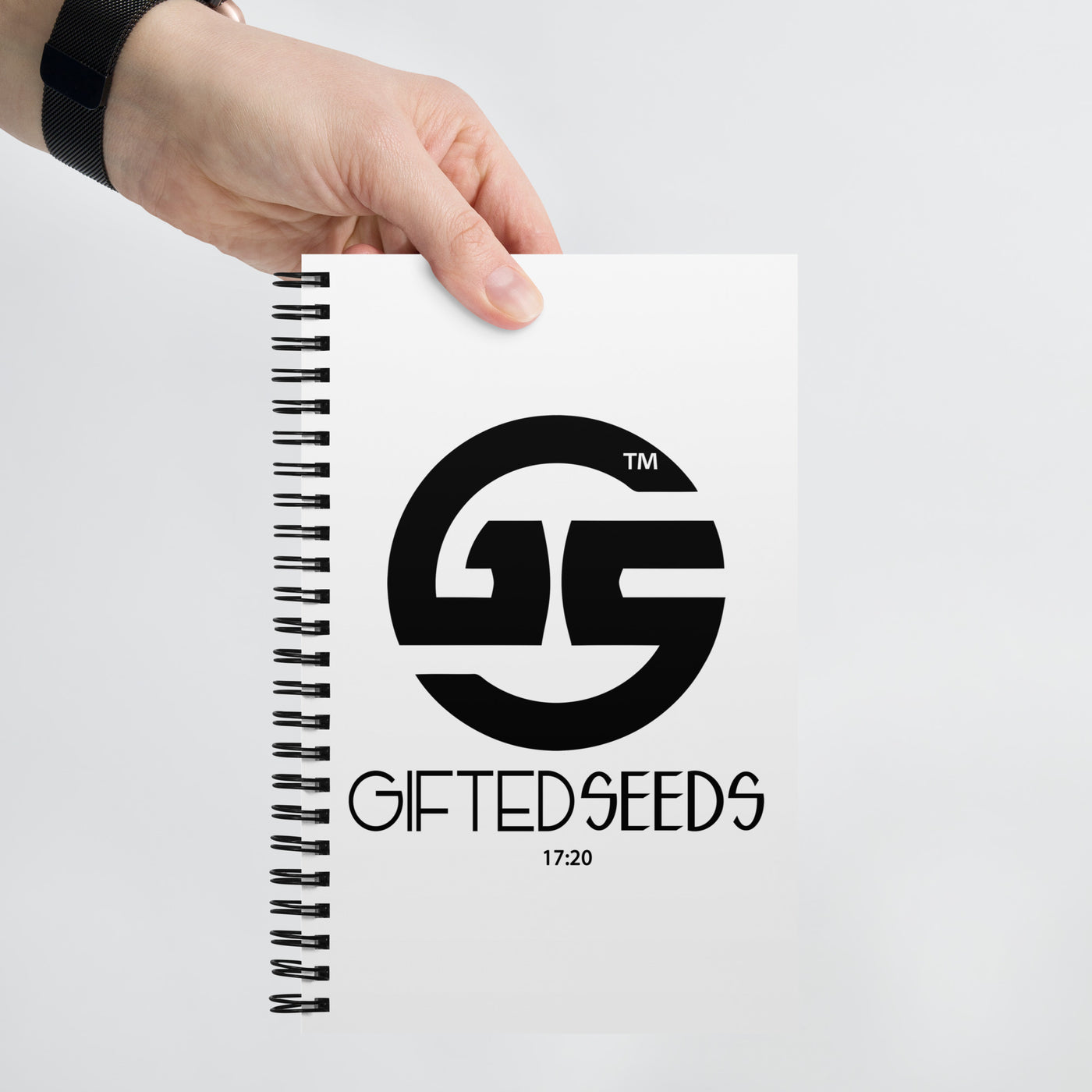 Gifted Seeds™ Spiral Notebook BLK