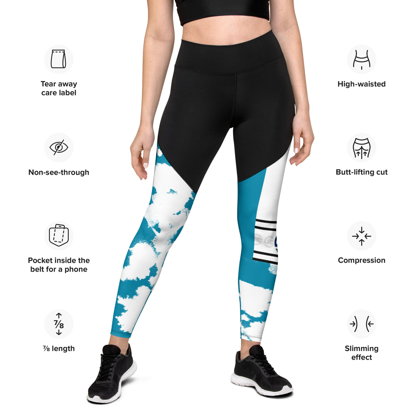 GS AQU Acid Compression Sports Leggings