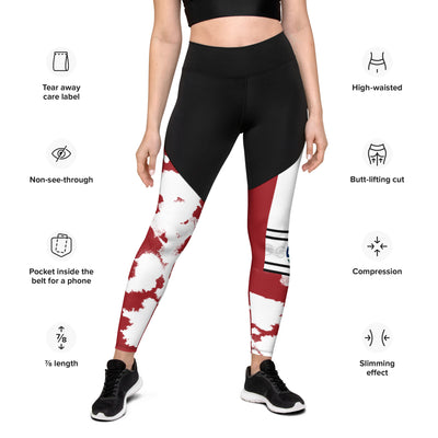 GS CRAN Acid Compression Sports Leggings