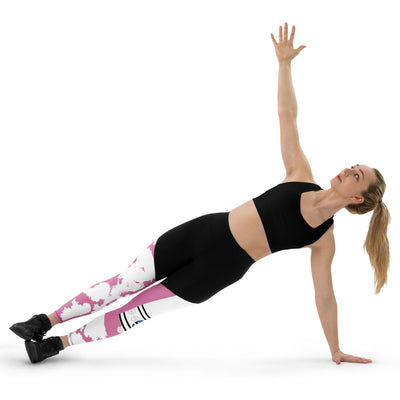 GS PNK Acid Compression Sports Leggings