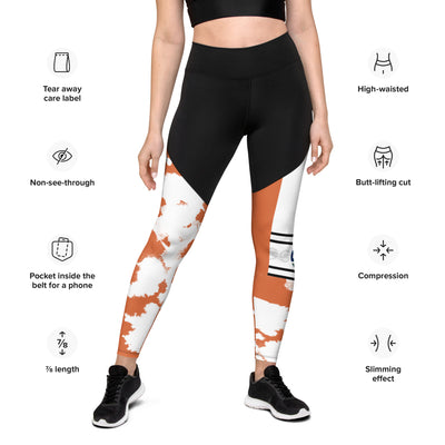 GS ORG Acid Compression Sports Leggings