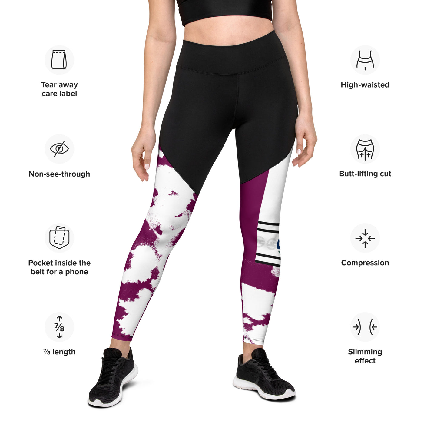 GS MAG Acid Compression Sports Leggings