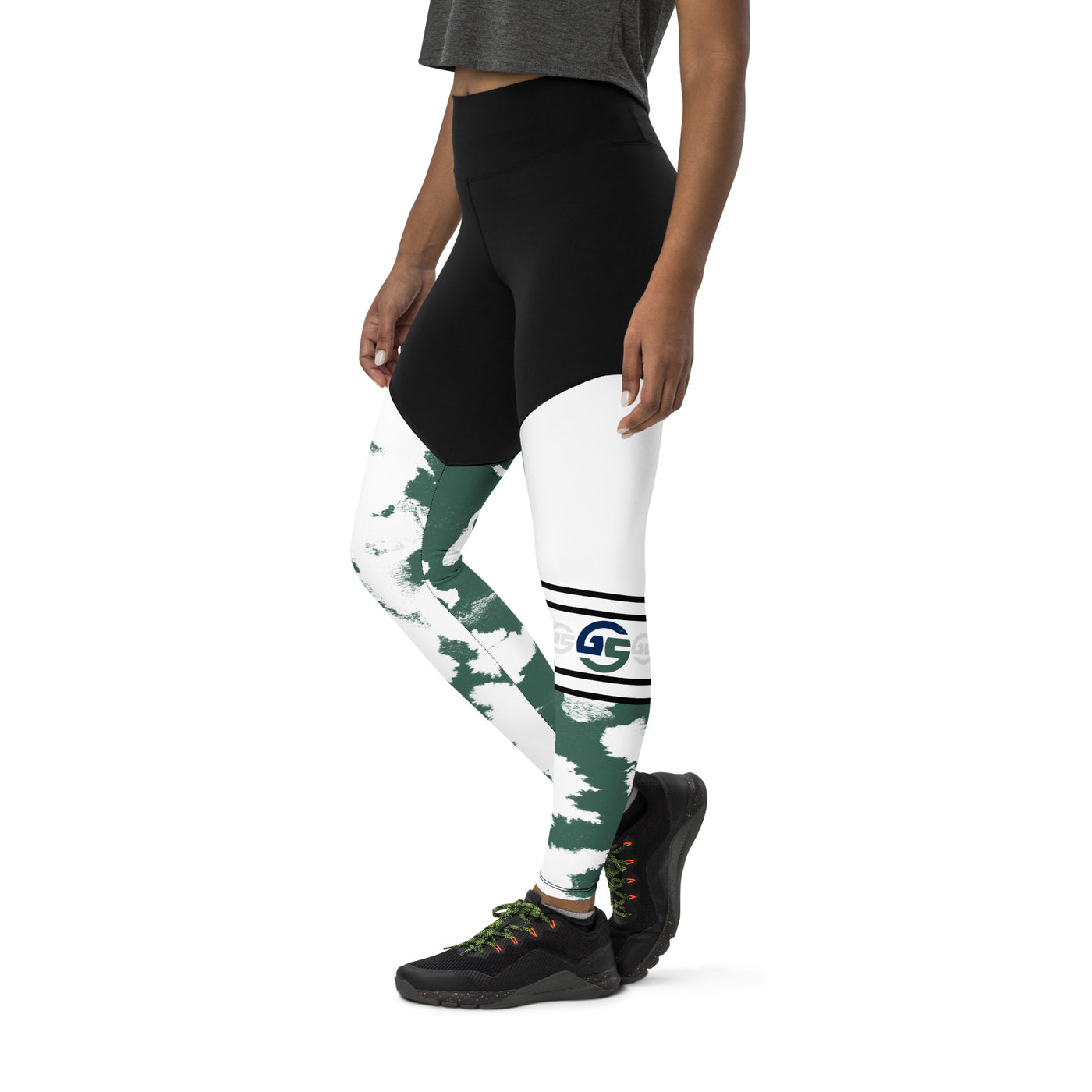 GS GRN Acid Compression Sports Leggings