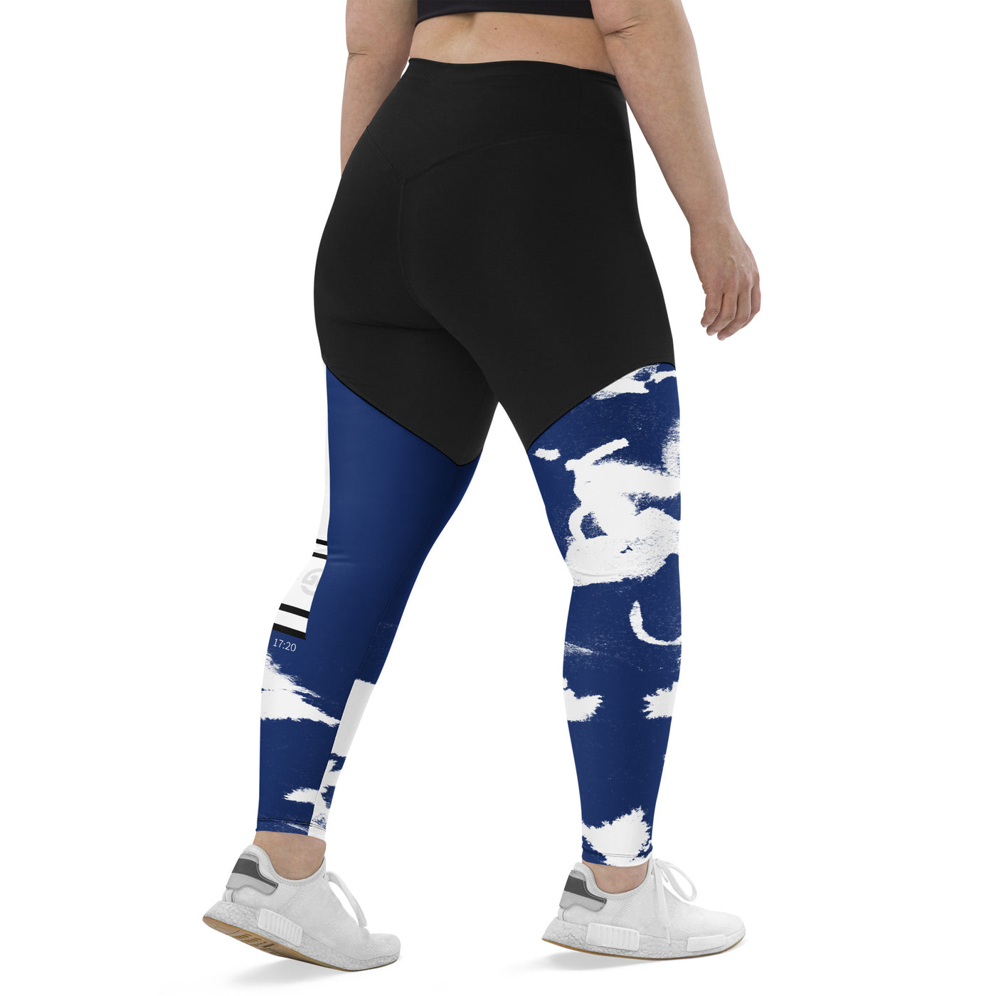 GS BLU Acid Compression Sports Leggings