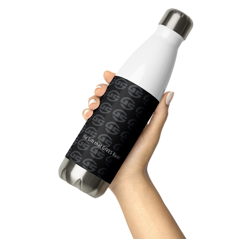 Gifted Seeds - GS - BLK - The Gift that Gives Back! Stainless Steel Water Bottle