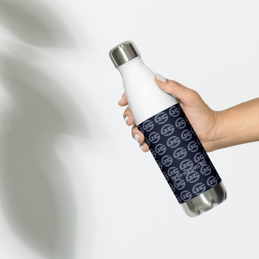 Gifted Seeds - GS - NVY - The Gift that Gives Back! Stainless Steel Water Bottle