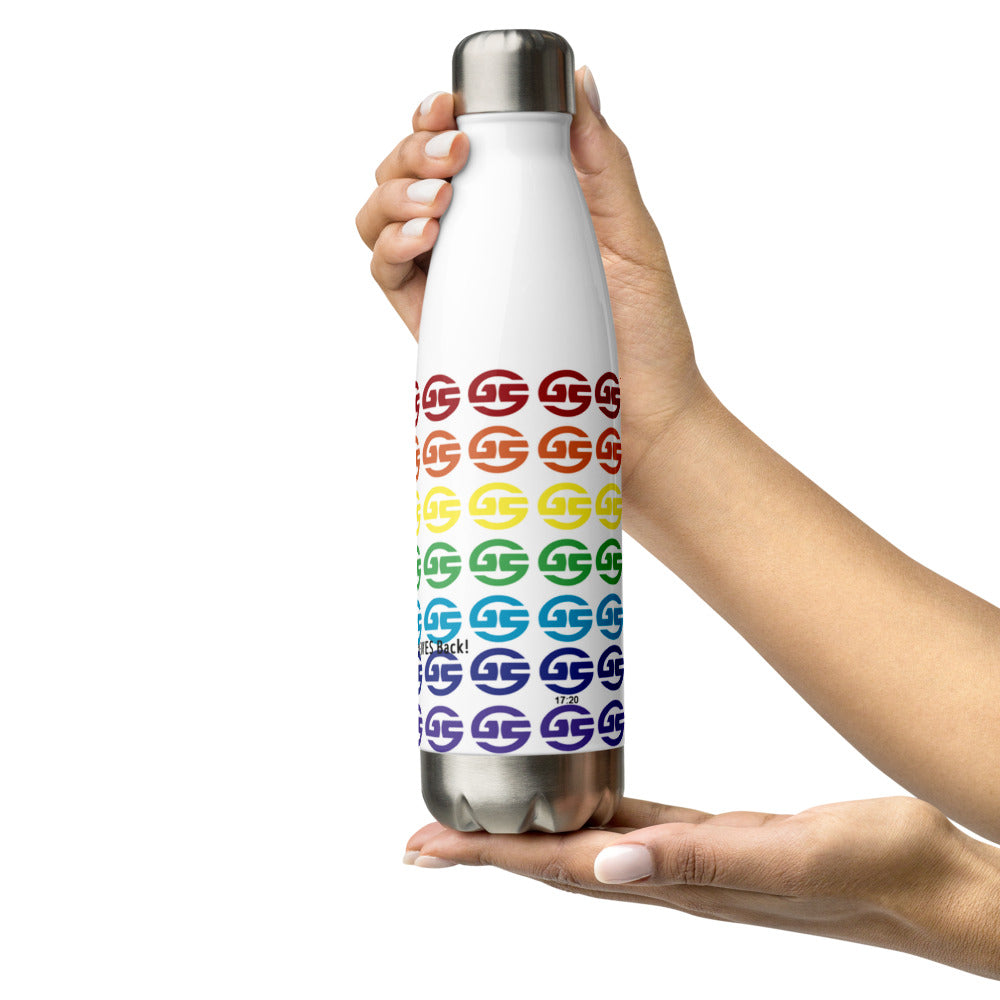 Gifted Seeds - GS - RNBW - The Gift that Gives Back! Stainless Steel Water Bottle