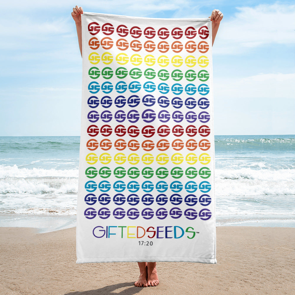 GS Logo Beach Towel Rainbow