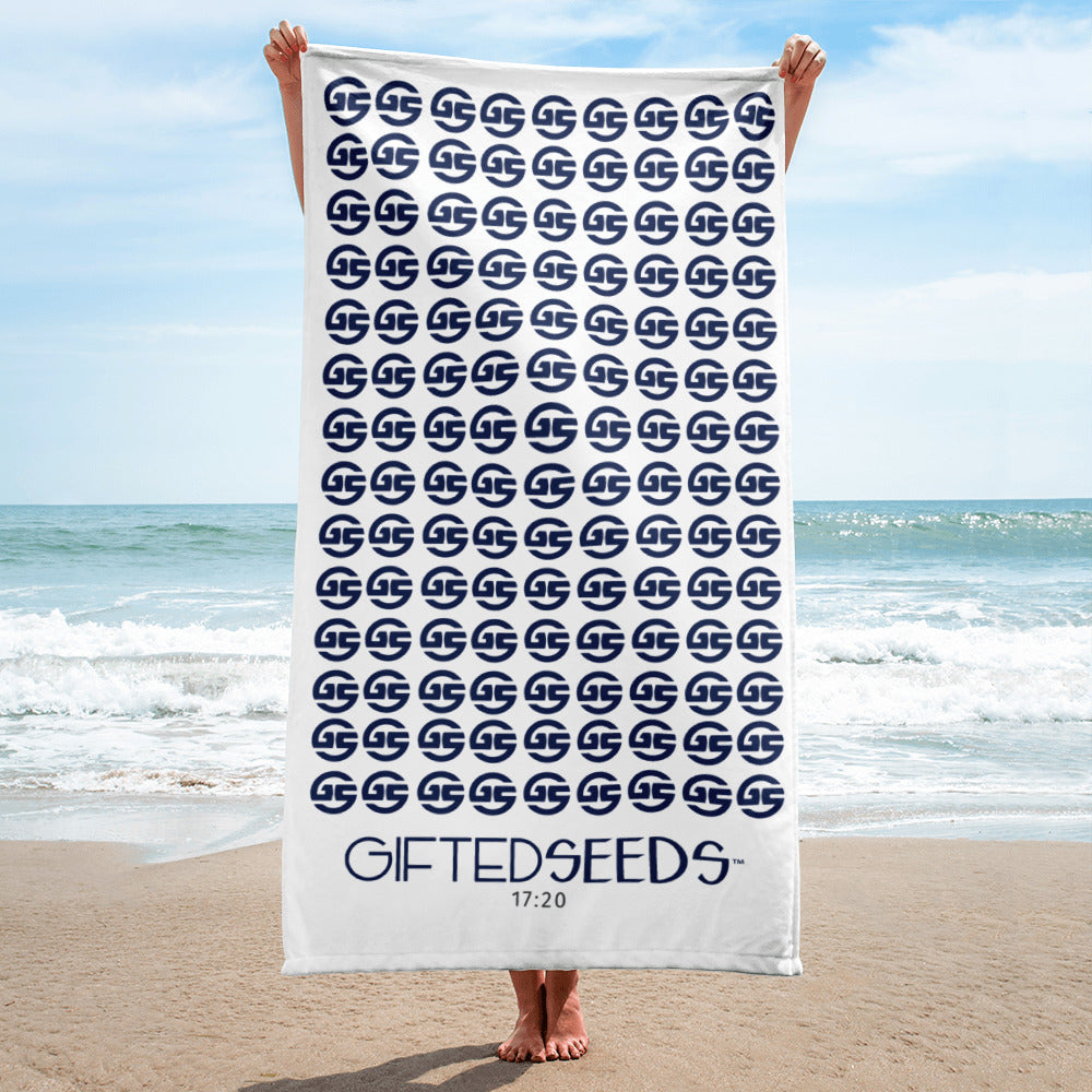 GS Logo Beach Towel Navy