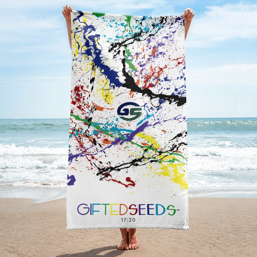 RNBW Splatter Beach Towel