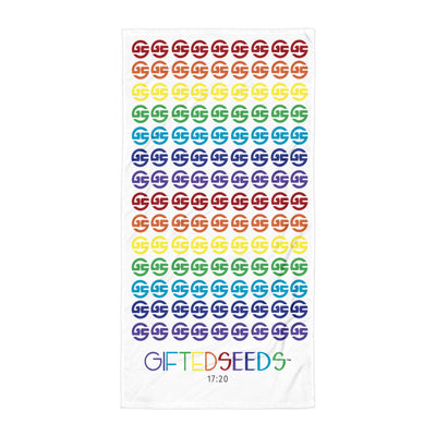 GS Logo Beach Towel Rainbow