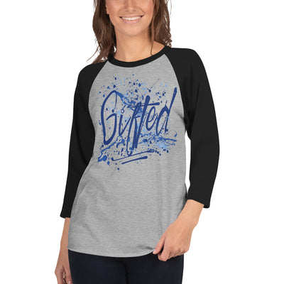 GIFTED BLU/BLU 3/4 Sleeve Raglan Shirt