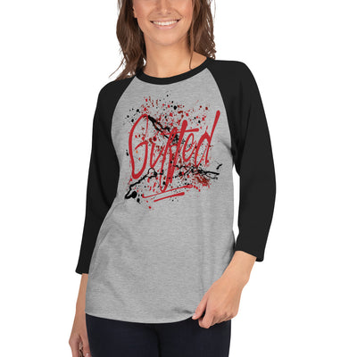 GIFTED RED/BLK 3/4 Sleeve Raglan Shirt