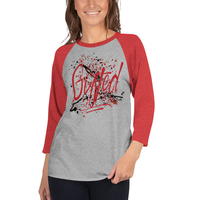 GIFTED RED/BLK 3/4 Sleeve Raglan Shirt