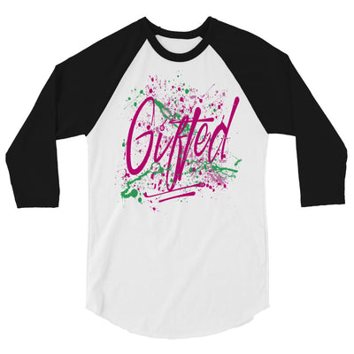 GIFTED PNK/GRN 3/4 Sleeve Raglan Shirt