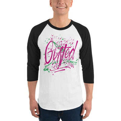 GIFTED PNK/GRN 3/4 Sleeve Raglan Shirt