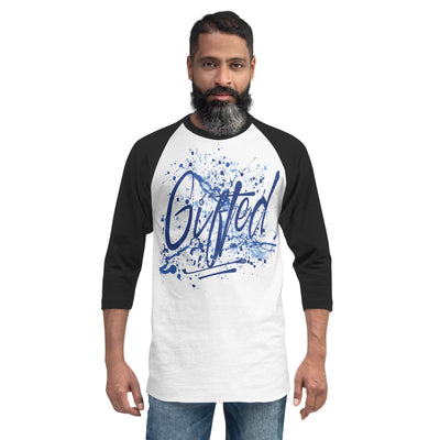 GIFTED BLU/BLU 3/4 Sleeve Raglan Shirt