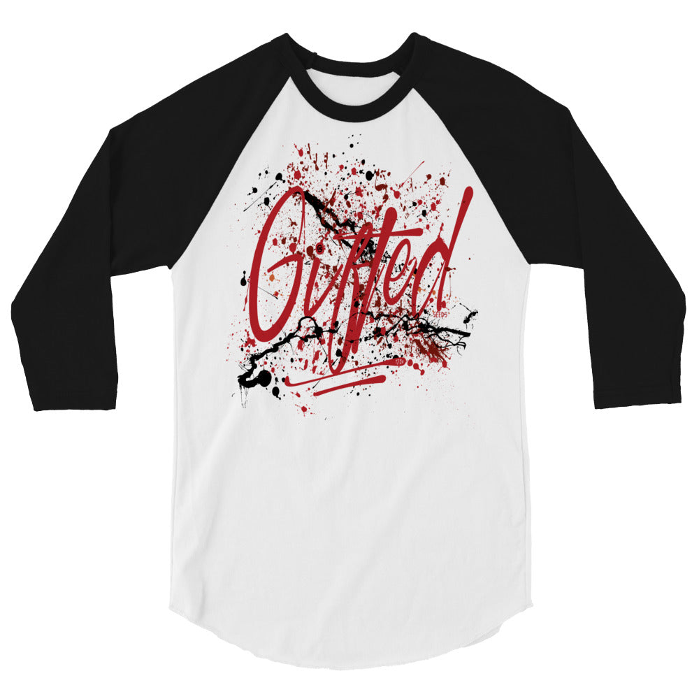 GIFTED RED/BLK 3/4 Sleeve Raglan Shirt