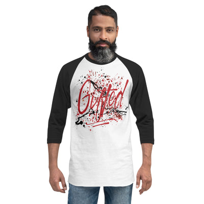 GIFTED RED/BLK 3/4 Sleeve Raglan Shirt