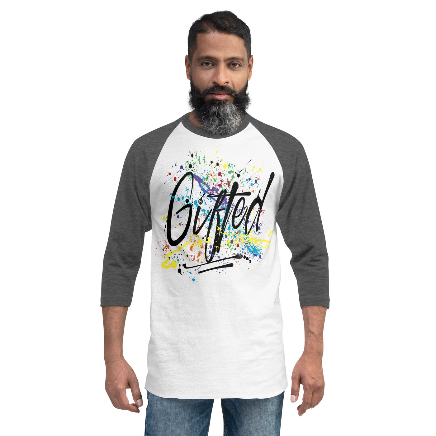 GIFTED RNBW 3/4 Sleeve Raglan Shirt