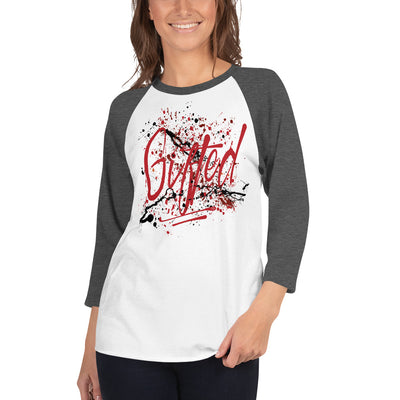 GIFTED RED/BLK 3/4 Sleeve Raglan Shirt