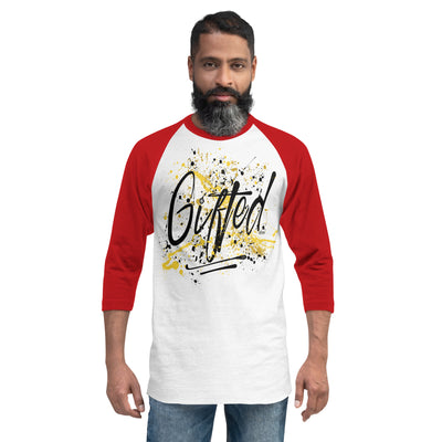 GIFTED BLK/YEL 3/4 Sleeve Raglan Shirt