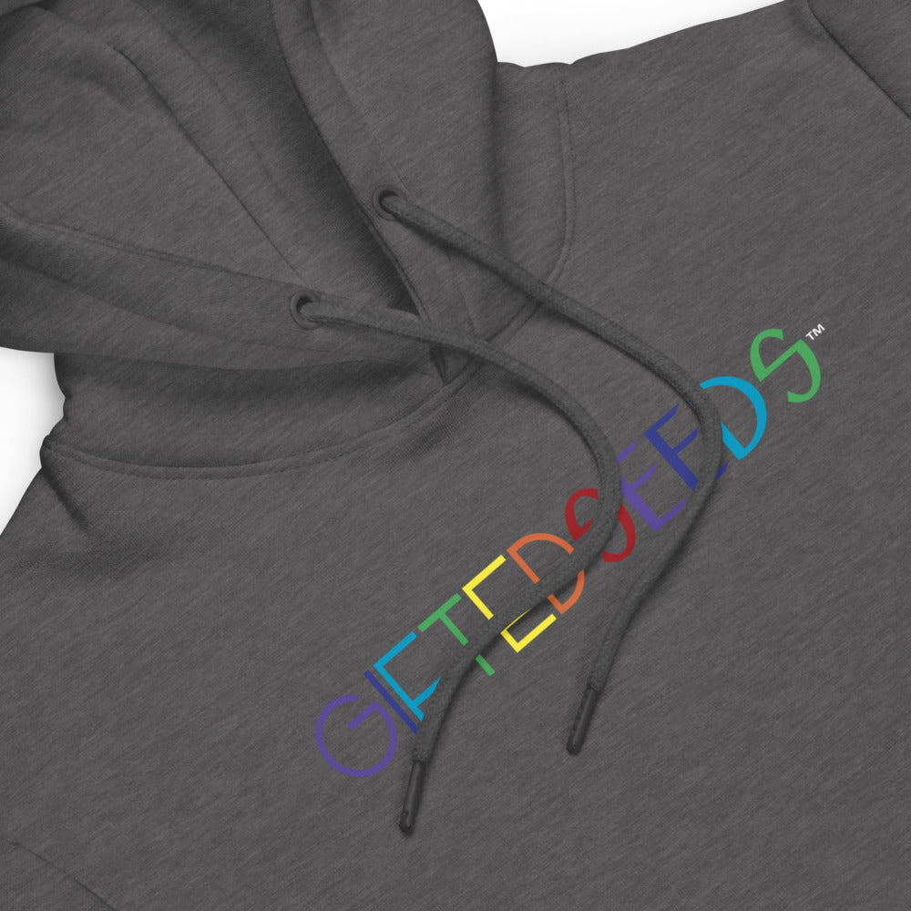 Gifted Seeds Rainbow Less is More LUXE Unisex Fashion Hoodie