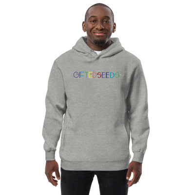 Gifted Seeds Rainbow Less is More LUXE Unisex Fashion Hoodie