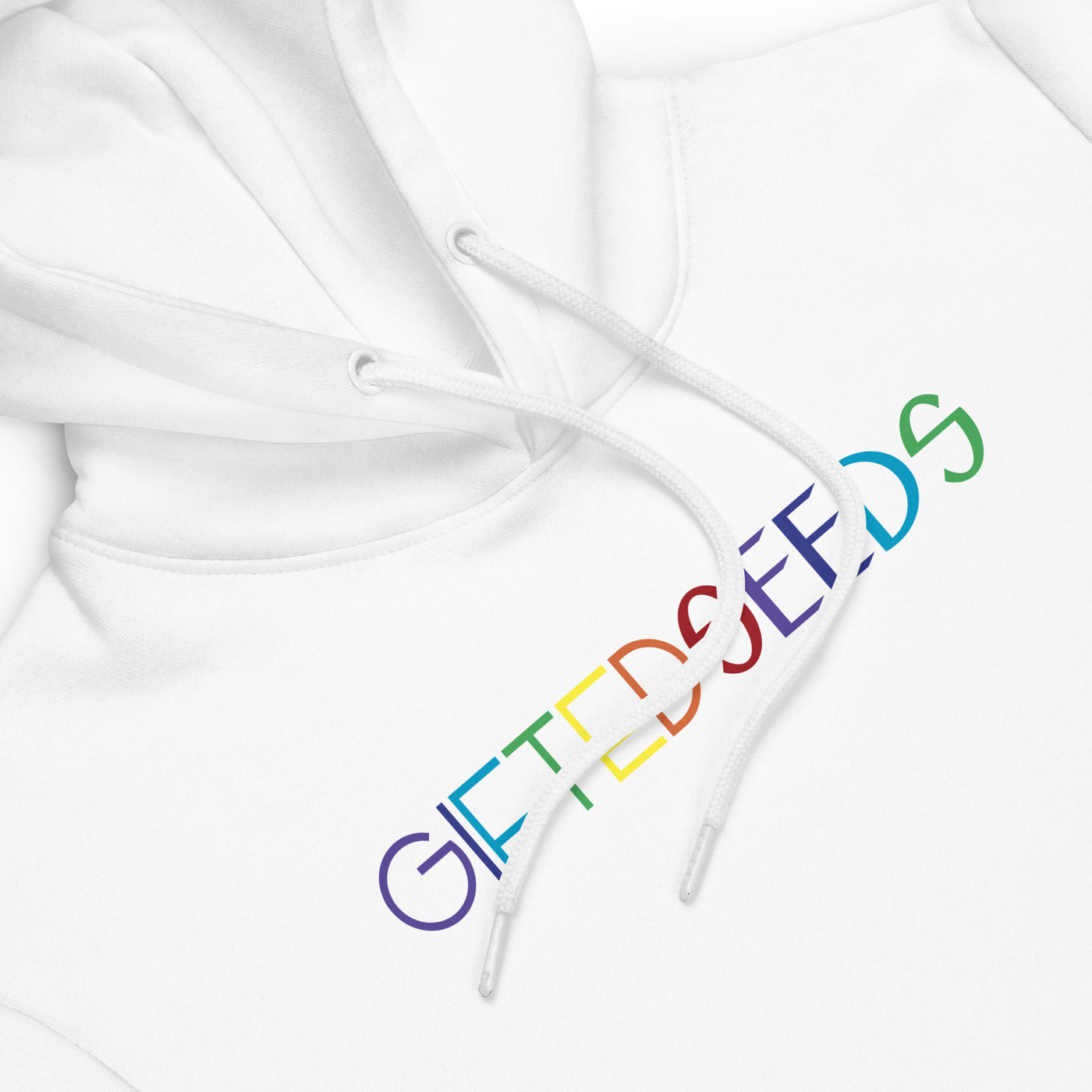 Gifted Seeds Rainbow Less is More LUXE Unisex Fashion Hoodie