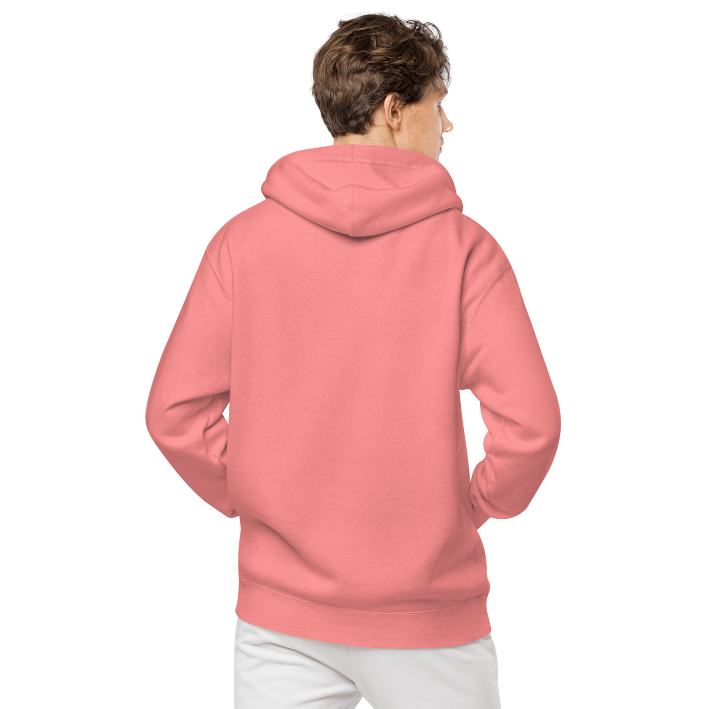 GS GRY/KIWI Emb Branded Un-Basic LUXE Unisex Pigment-Dyed Hoodie