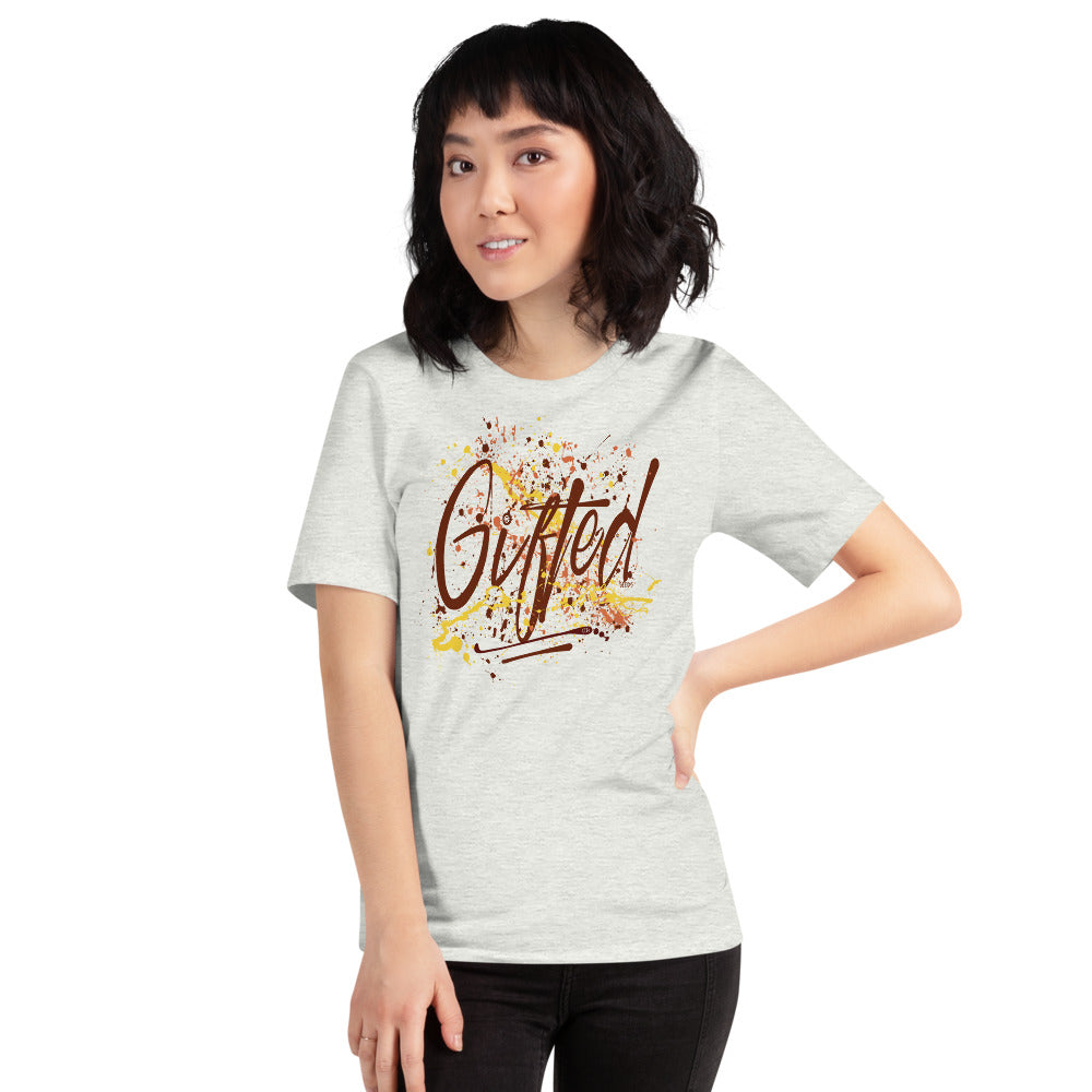 GIFTED BURG/YEL Short-Sleeve Unisex T-Shirt