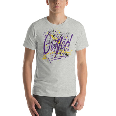 GIFTED PUR/GLD Short-Sleeve Unisex T-Shirt