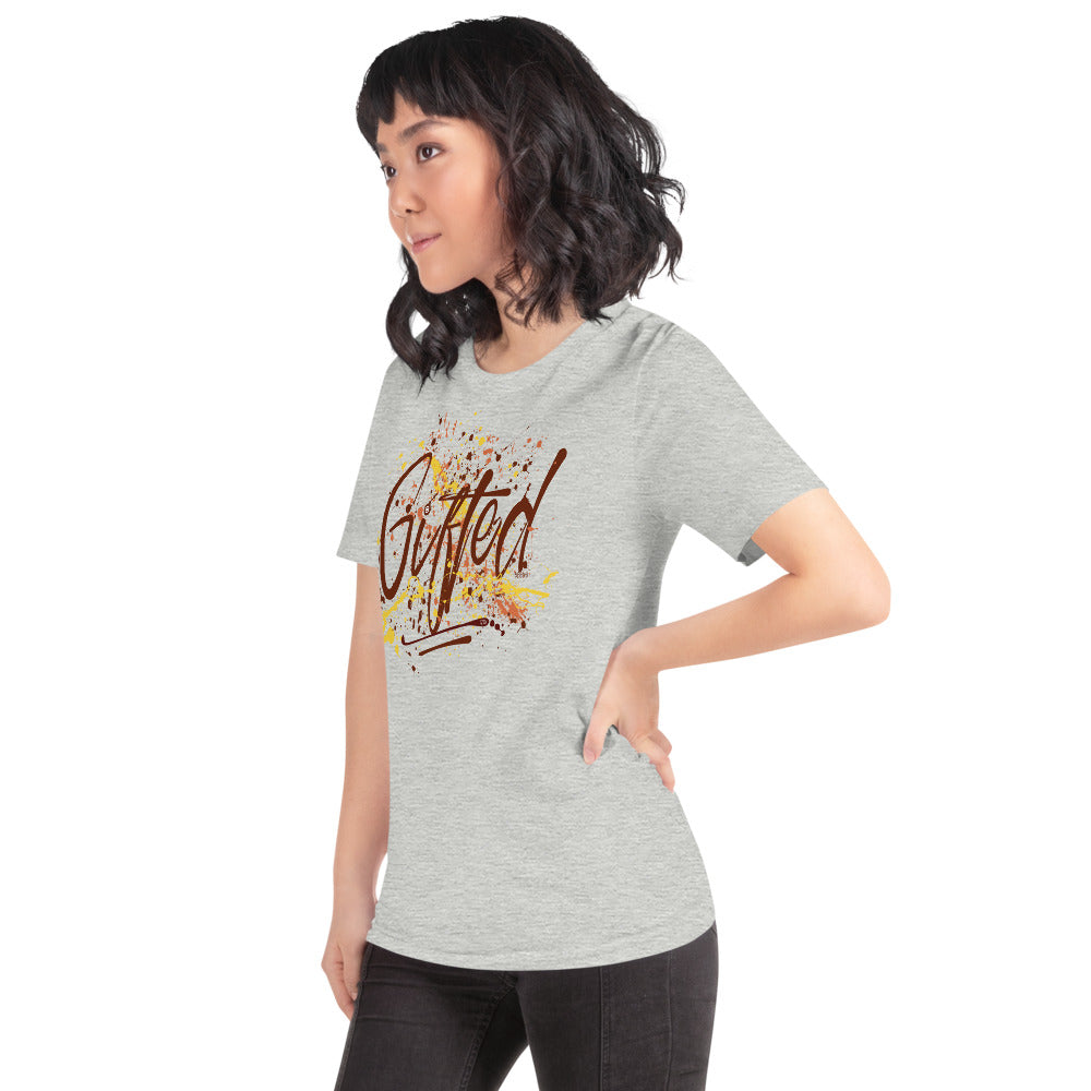 GIFTED BURG/YEL Short-Sleeve Unisex T-Shirt