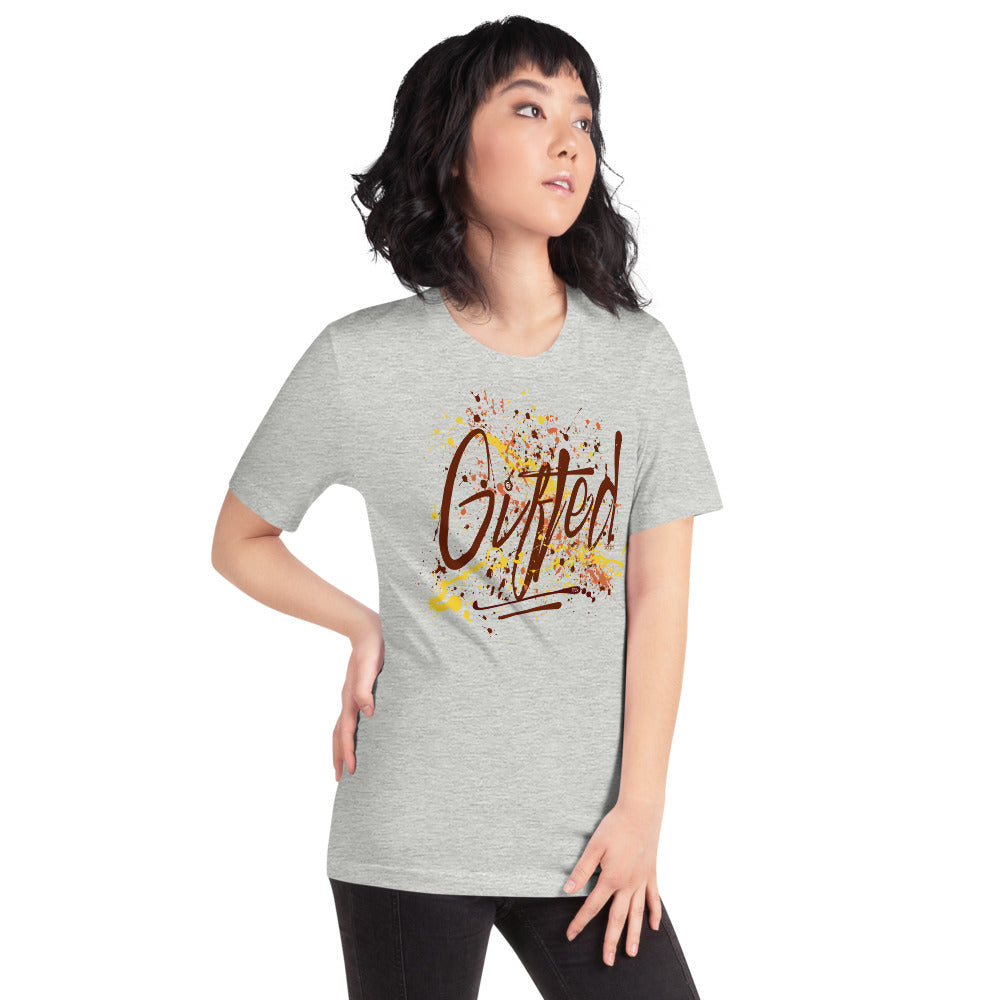 GIFTED BURG/YEL Short-Sleeve Unisex T-Shirt