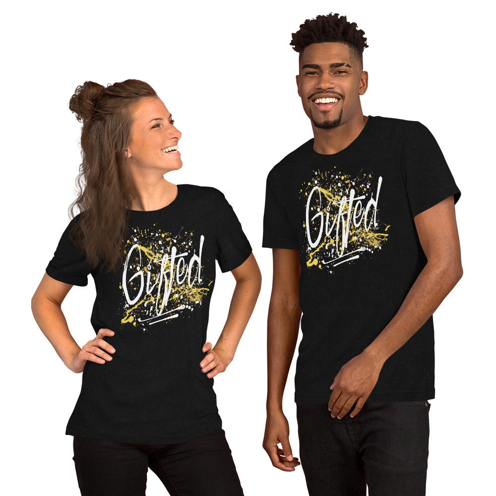 GIFTED WHT/YEL Short-Sleeve Unisex T-Shirt