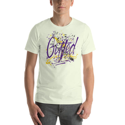 GIFTED PUR/GLD Short-Sleeve Unisex T-Shirt