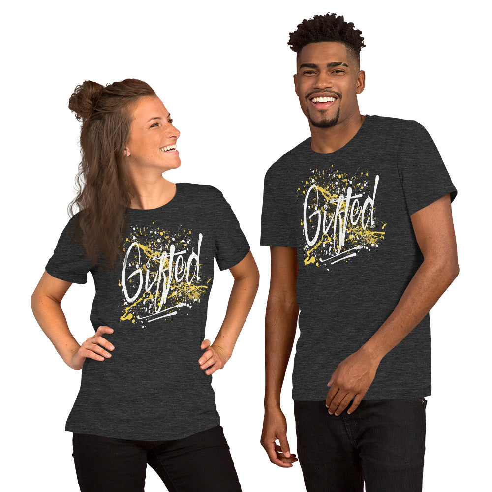 GIFTED WHT/YEL Short-Sleeve Unisex T-Shirt